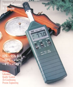 琼中黎族苗族自治县泰仕TES-1360A记忆式温湿度计|TES1360A温湿度测试仪